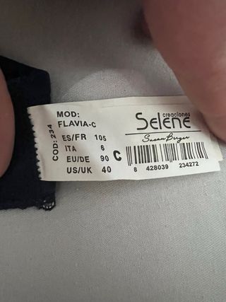 Sujetador Selene Azul Encaje