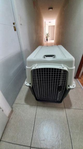 Transportín Perro Grande L100 Negro/Gris