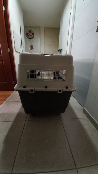 Transportín Perro Grande L100 Negro/Gris