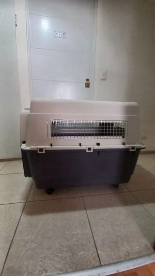 Transportín Perro Grande L100 Negro/Gris