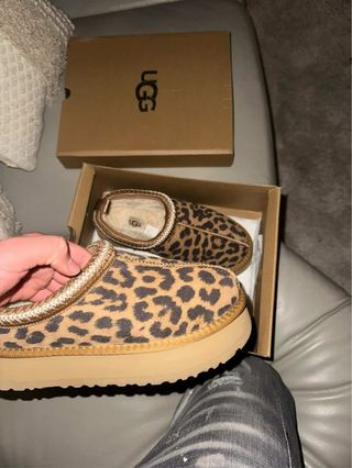 UGG Zuecos Plataforma Beige/Marrón