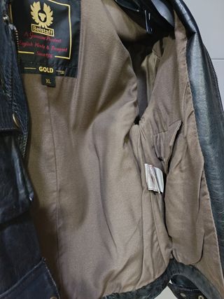 Cazadora de cuero Belstaff marrón oscuro