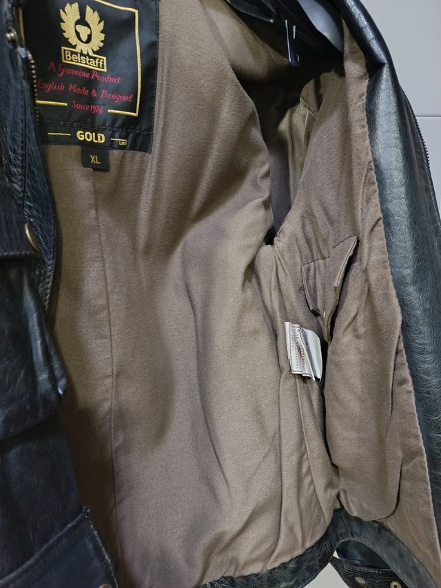 Cazadora de cuero Belstaff marrón oscuro