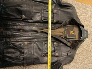 Cazadora de cuero Belstaff marrón oscuro