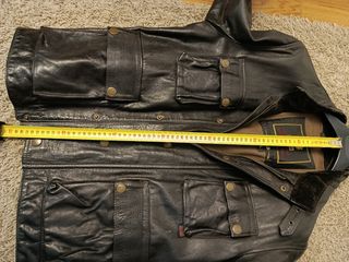 Cazadora de cuero Belstaff marrón oscuro