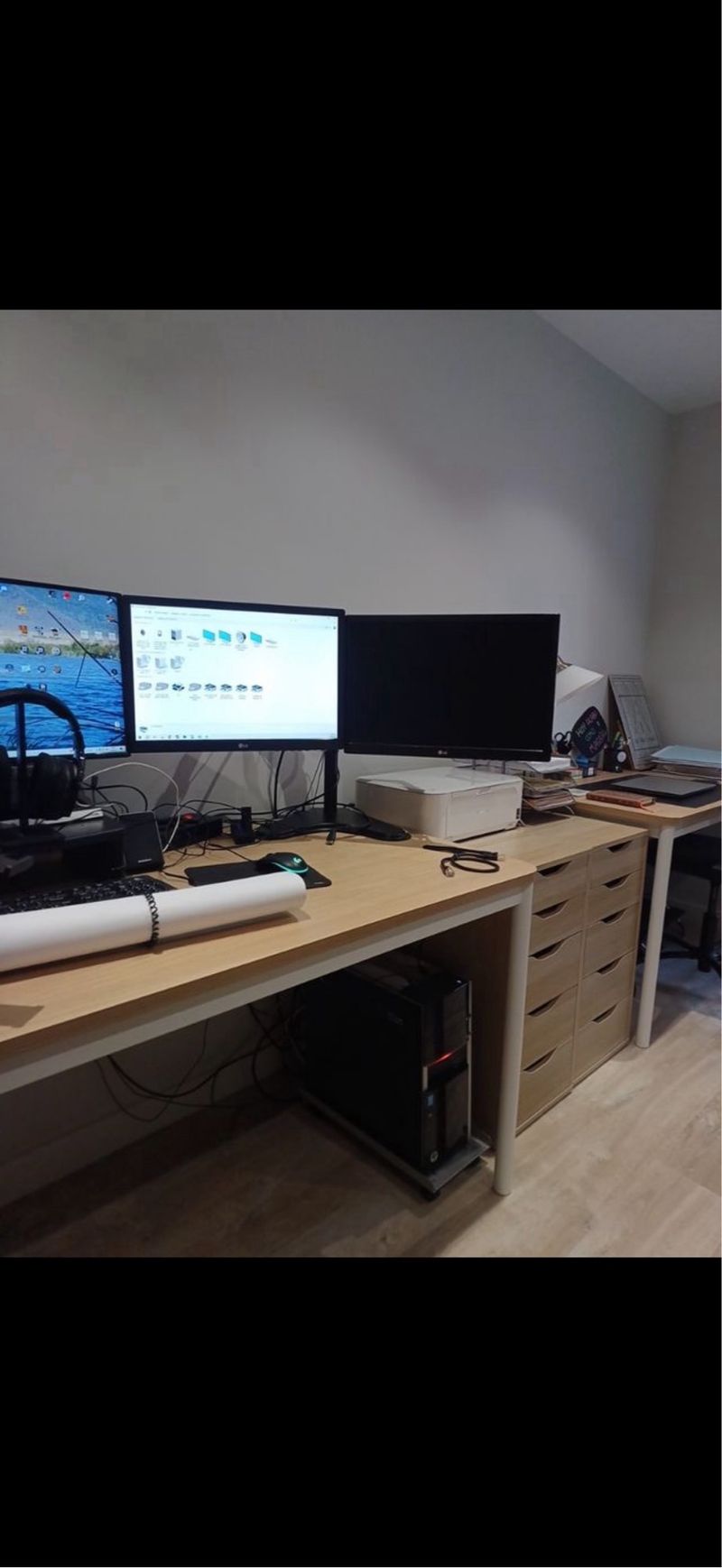 2 Monitores LG Negros