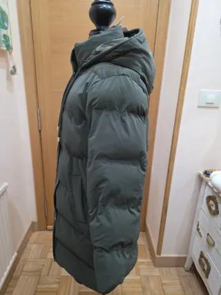 Parka Zara Verde Talla M
