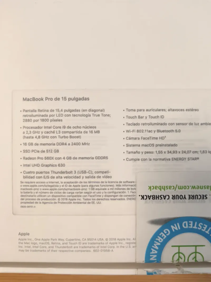 MacBook Pro 15 2019 afbeelding 4