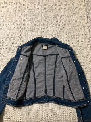 Chaqueta tejana azul