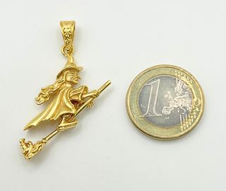 Colgante Oro 18k Bruja 6.58 gr.