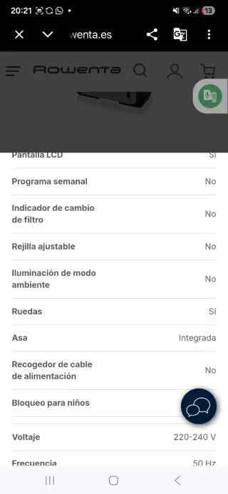 Deshumidificador Rowenta Intense Dry Control