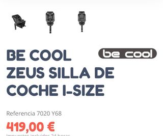 Silla coche Isofix poco usada