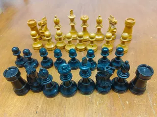 Ajedrez Staunton 5 Madera Antiguo