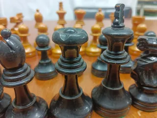 Ajedrez Staunton 5 Madera Antiguo