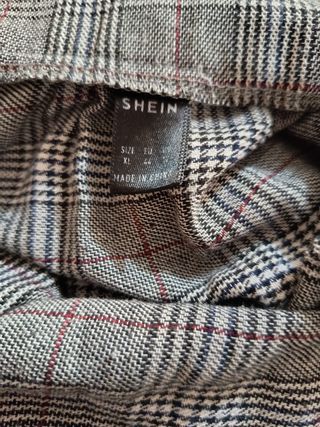 Falda amplia cuadros Shein Talla XL