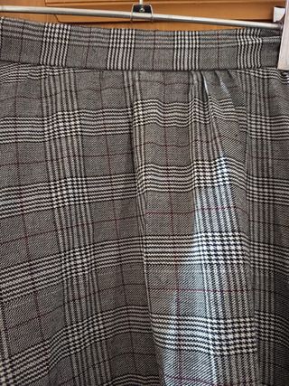 Falda amplia cuadros Shein Talla XL