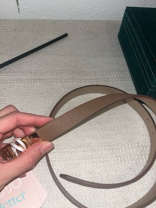 Cinturón Liu Jo Reversible Marrón y Dorado