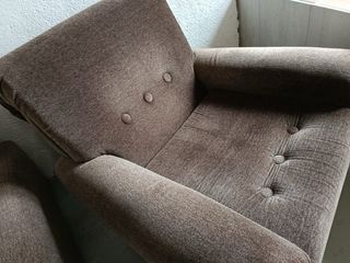 2 sillones individuales marrones