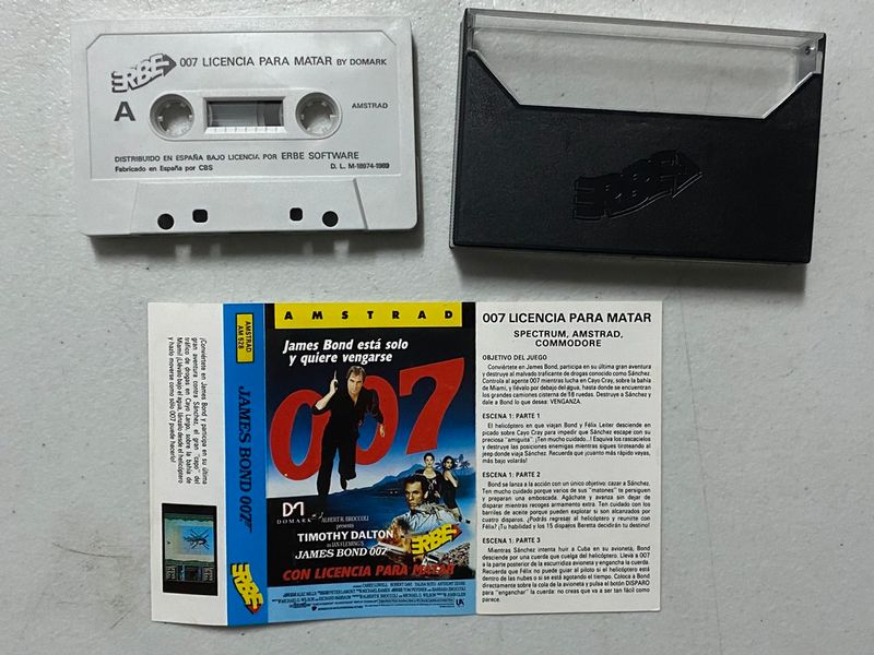 James Bond 007 Amstrad CPC Erbe VIDEOJUEGO afbeelding 2