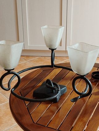 Lámpara de techo con 3 tulipas