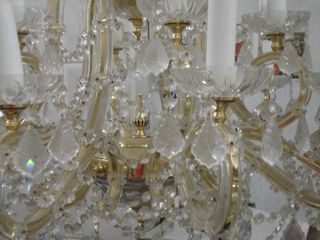 Lámpara de araña señorial de cristal