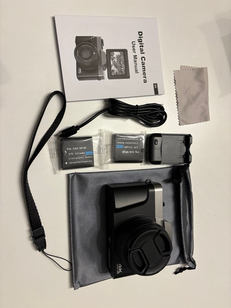 Cámara Digital 64MP 4K WiFi Pantalla Flip afbeelding 3