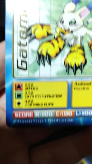 Carta Digimon Gatomon BO-77 1999