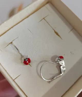 Orecchini coccinella oro giallo 750