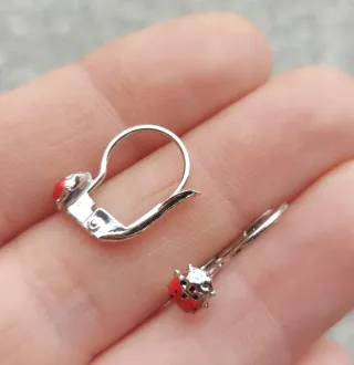 Orecchini coccinella oro giallo 750