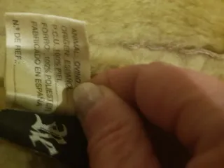 Cazadora ante beige talla 42