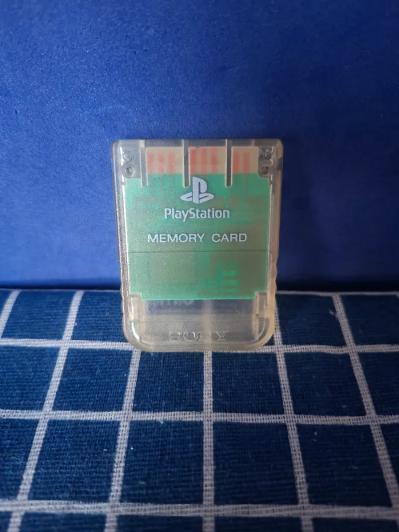 PS1 ORIGINAL MEMORY CARD TRANSPARENTE OFICIAL