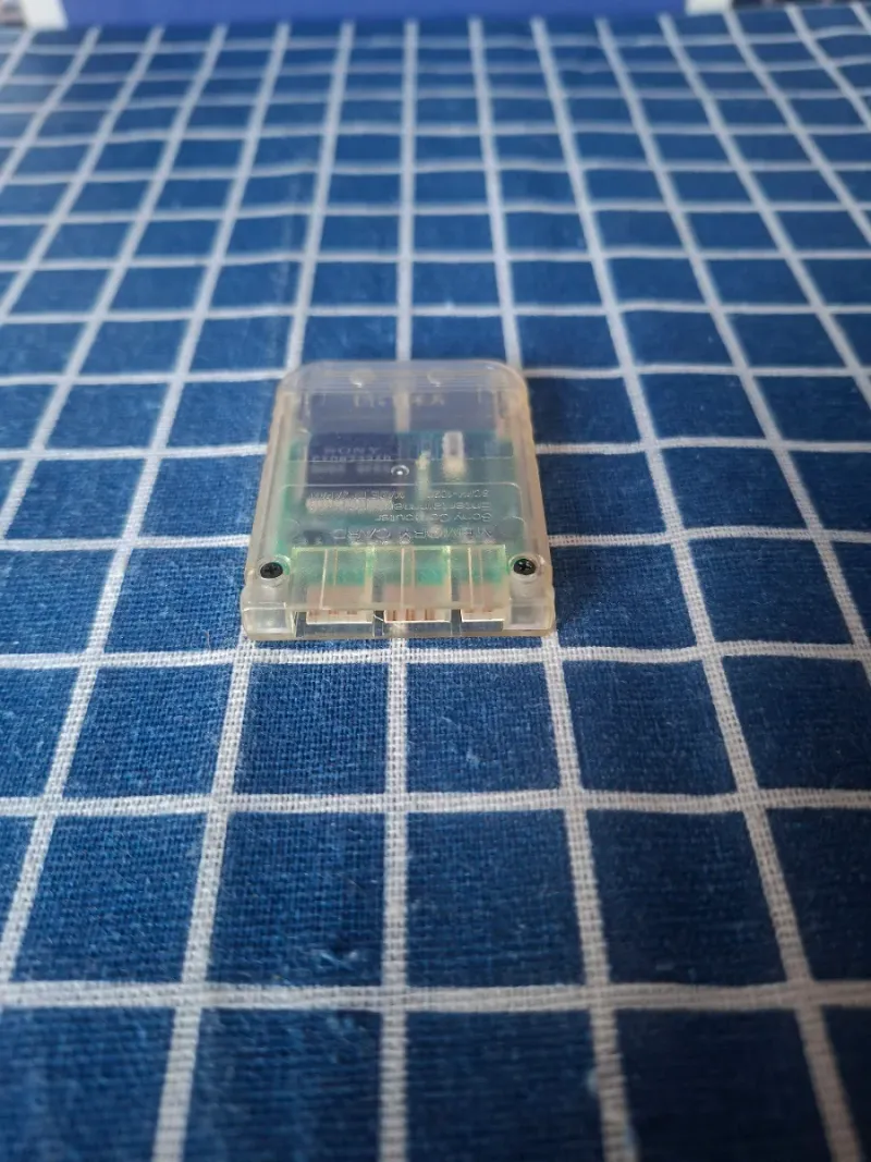 PS1 ORIGINAL MEMORY CARD TRANSPARENTE OFICIAL afbeelding 9
