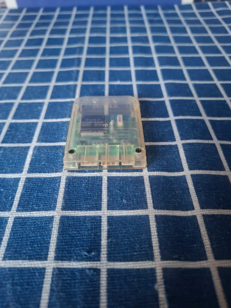 PS1 ORIGINAL MEMORY CARD TRANSPARENTE OFICIAL afbeelding 10
