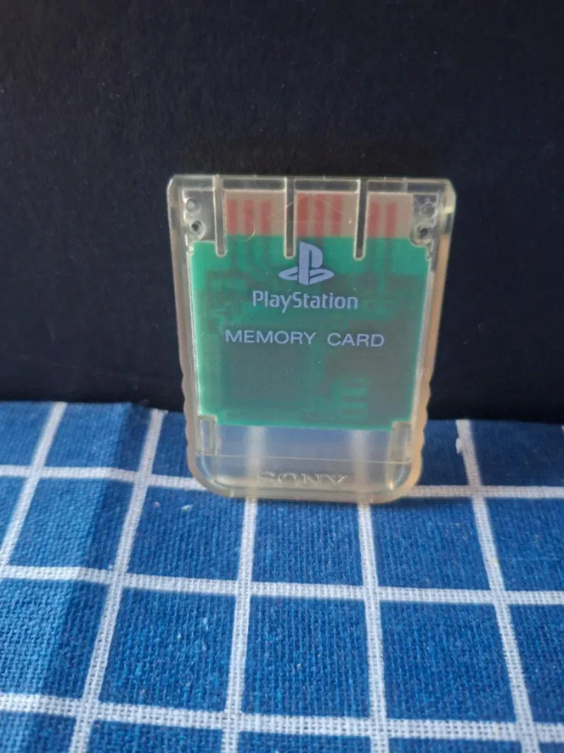 PS1 ORIGINAL MEMORY CARD TRANSPARENTE OFICIAL afbeelding 11