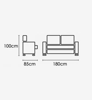 Sofás fijos de 2 y 3 plazas desde 250€