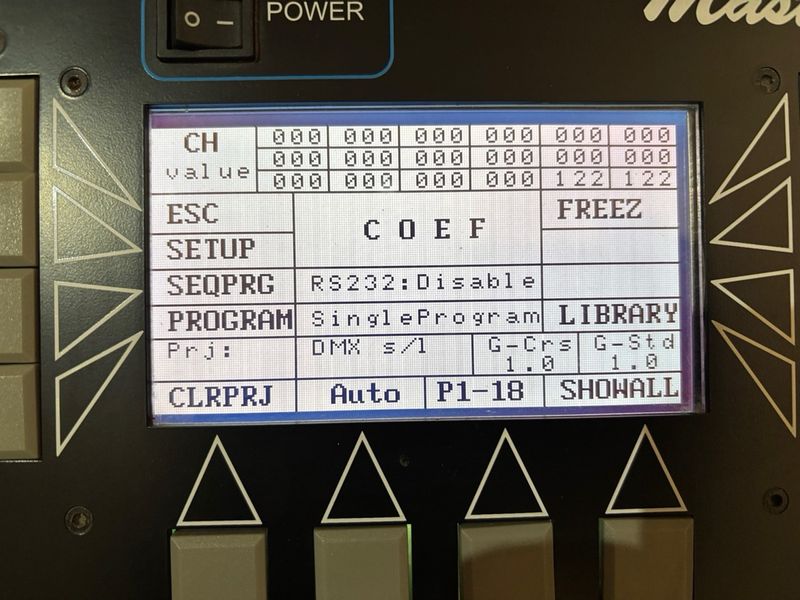 Consola de Iluminación Coef MasterShow 512 afbeelding 4