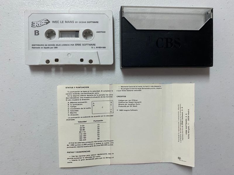 WEC Le Mans Amstrad ERBE Videojuego afbeelding 3