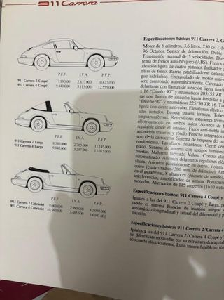 Catálogo Porsche Precios 1990