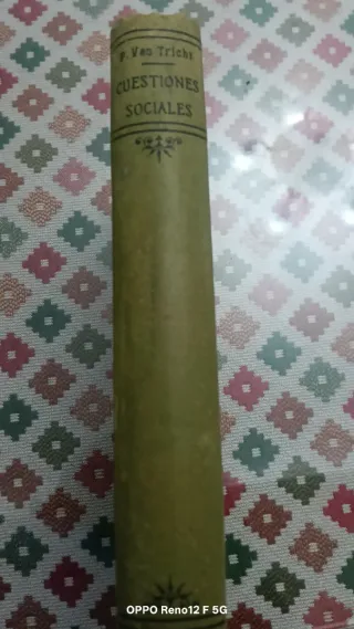 Libro antiguo: Cuestiones Sociales
