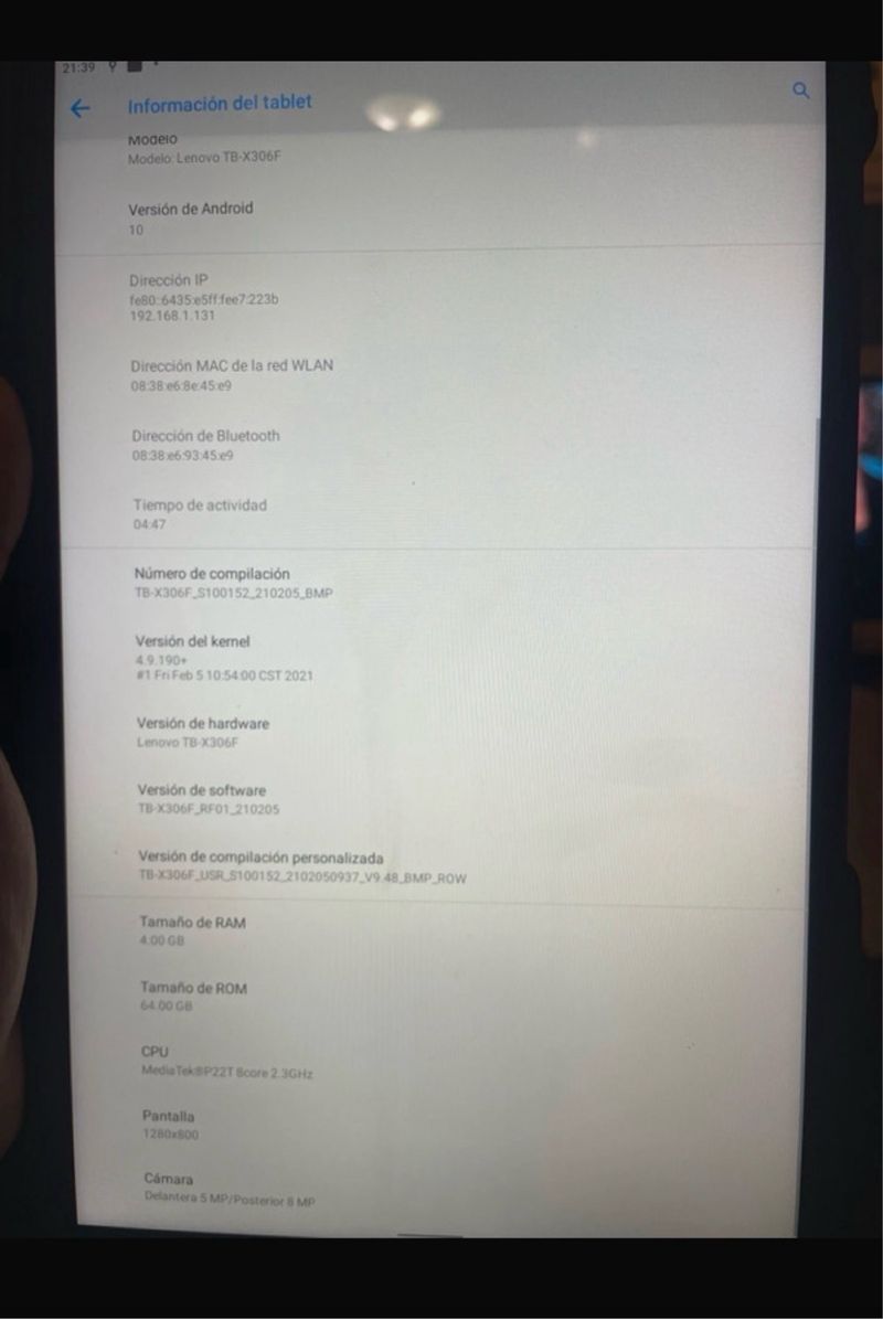 Tablet Lenovo M10 HD afbeelding 4