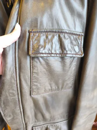 Cazadora piel Massimo Dutti