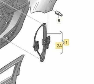 8K0839462 ELEVALUNAS TRASERO DERECHO AUDI A4 BER.