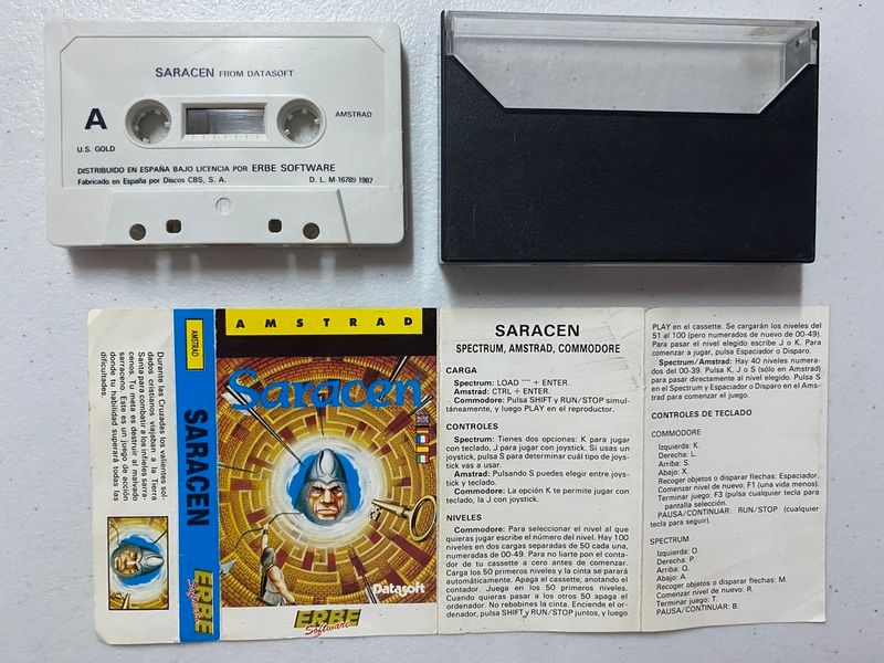Saracen Amstrad Videojuego ERBE afbeelding 2