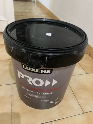 Bote Pintura Luxens Pro Blanco Mate Extra 15L