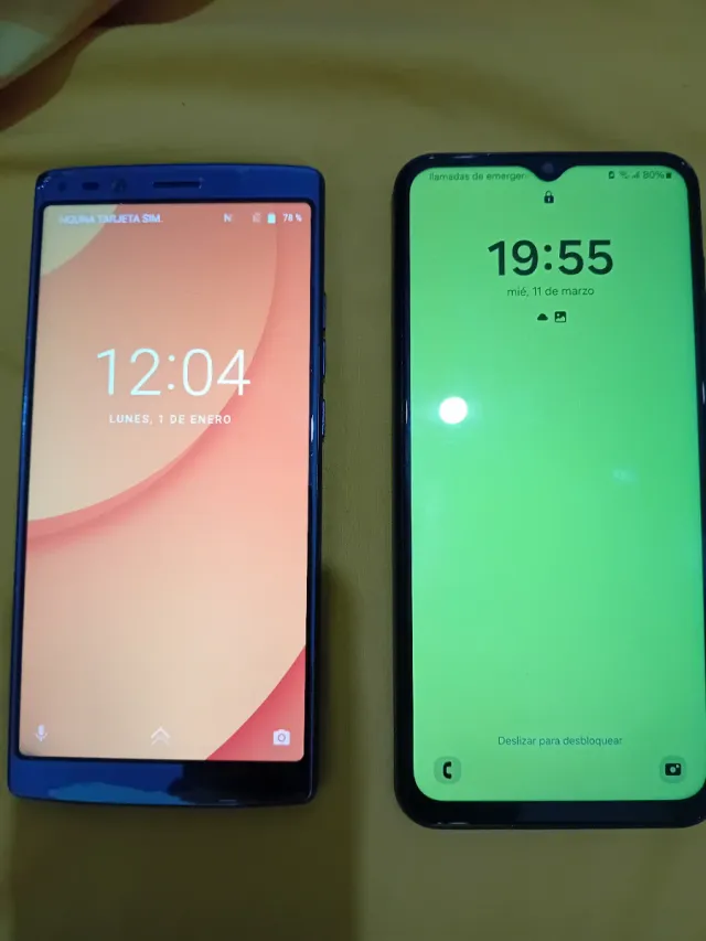 Teléfonos Móviles Azul y negro