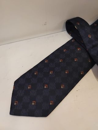 Corbata Pertegaz Azul y Dorada