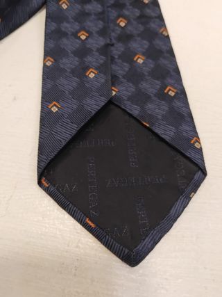 Corbata Pertegaz Azul y Dorada