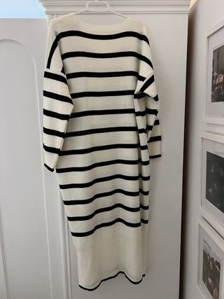 Vestido nuevo. Rayas Blanco y Negro Talla Única