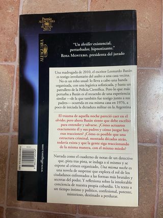 Una misma noche (Premio Alfaguara de novela 201...