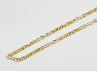 Cadena Figaro Oro Combinado 18k 11.54 gr